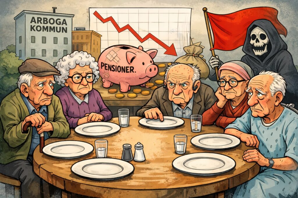 pensionärer i Arboga får inte sin söndagsstek